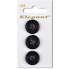 Sirdar Elegant Navy Tortoiseshell Effect Round Plastic Button 19mm 3 Pack 525