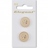 Sirdar Elegant Beige Lacquered Effect Round Plastic Button 19mm 2 Pack 916