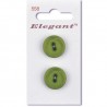 Sirdar Elegant Olive Green Basic Round Plastic Button 19mm 2 Pack 558