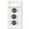 Sirdar Elegant Royal Metal Shanked Silver Crest Button 16mm 3 Pack 663