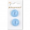 Sirdar Elegant Round Pearlised Light Blue Button 22mm 2 Pack 543