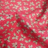 100% Cotton Poplin Fabric Small Holly Leaves Berries Christmas 140cm Wide