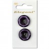 Sirdar Elegant Shiny Flat Two Tone Purple Round Plastic Button 22mm 2 Pack 622