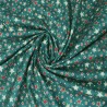 100% Cotton Poplin Fabric Christmas Shining Stars Metallic 140cm Wide