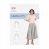 Simplicity Sewing Pattern S9180 Misses’ Pleated Skirt With Pocket Hem Variations