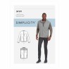 Simplicity Sewing Pattern S9191 Men’s Waistcoats And Jacket With Stand Collar