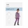 Simplicity Sewing Pattern S9198 Children's Top, Lined Waistcoat, Leggings