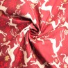 100% Cotton Poplin Fabric Christmas Glitter Reindeer Snowflakes Xmas 135cm Wide