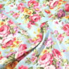 100% Cotton Poplin Fabric Rose & Hubble Peony Floral Garden Flowers