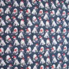 100% Cotton Digital Fabric Oh Sew Christmas Pugs Dog Santa Hat Xmas 140cm Wide