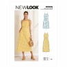 New Look Sewing Pattern N6666 Misses' Spaghetti Strap Summer Dress Tie Back