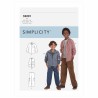 Simplicity Sewing Pattern S9201 Children’s Boys’ Long Sleeved Top Zip Waistcoat