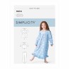 Simplicity Sewing Pattern S9216 Childrens Pajamas Nightie With Sleeve Variations