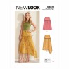 New Look Sewing Pattern N6676 Misses' Yoke Waist Skirts with Length Options