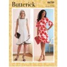 Butterick Sewing Pattern B6729 Misses’ Dress Waistband And Hemline Flounces