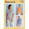 Butterick Sewing Pattern B6730 Misses’ Tops with Front Neckline Tucks