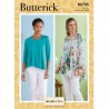 Butterick Sewing Pattern B6735 Misses’ Top with Seam Detail Variations