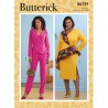 Butterick Sewing Pattern B6739 Misses’ Wrap Jacket Peplum Top Skirt and Trousers