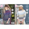King Cole Knitting Pattern 5795 Women's Classic Sweaters Knitted in Homespun DK