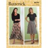Butterick Sewing Pattern B6743 Misses/Petite Gored Midi Long Skirt With Side Zip
