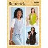 Butterick Sewing Pattern B6745 Misses’ Waist Coat Fastening, Pocket Variations