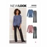 New Look Sewing Pattern N6689 Misses' Top and Trousers Co-ordinates Front Twist
