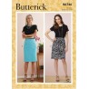 Butterick Sewing Pattern B6746 Misses’ Semi-fitted Straight Midi Skirts