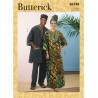Butterick Sewing Pattern B6748 Misses'/Men's Tunic Caftan Trousers Head Wrap