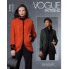 Vogue Sewing Pattern V1713 Misses' Close Fitting Mandarin Collar Jacket