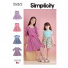Simplicity Sewing Pattern S9322 Children's and Girls Pullover Dresses Casual