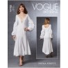Vogue Sewing Pattern V1722 Misses Plunge Neckline Balloon Sleeves Occasion Dress