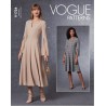 Vogue Sewing Pattern V1724 Misses' Close Fitting Bust With Princess Seam Dress