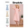 Simplicity Sewing Pattern S9324 Misses' Fit & Flare Dresses with Patch Pockets