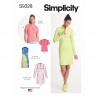 Simplicity Sewing Pattern S9328 Misses' Knit Sports Dress Stand Zip Collar