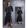 Vogue Sewing Pattern V1745 Misses' Tunic and Dress with Back Zip and Trousers