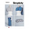 Simplicity Sewing Pattern S9331 Hot or Cold Comfort Vests Eyemask & Wrist Wrap
