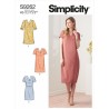 Simplicity Sewing Pattern S9262 Misses V neckline Shift Dress with Elastic Waist
