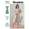 Simplicity Sewing Pattern S9263 Misses' Round Neck Top Dress, Relaxed Jacket
