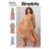 Simplicity Sewing Pattern S9265 Misses' Tiered Dress Length and Sleeve Variation