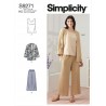 Simplicity Sewing Pattern S9271 Misses' Jacket, Tank Top, Cropped Trousers
