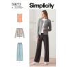 Simplicity Sewing Pattern S9272 Misses' Knit Cardigan Top and Trousers