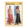 Butterick Sewing Pattern B6818 Misses' Skirt Asymmetric Panels High Lo Hem