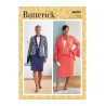 Butterick Sewing Pattern B6821 Misses' Peplum Jacket and Skirt with Variations