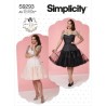 Simplicity Sewing Pattern S9293 Misses' Dress Boned Bodice With Ruffle Skirt