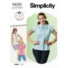 Simplicity Sewing Pattern S9295 Misses' Top With Shaped Collar Sleeve Variation