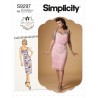 Simplicity Sewing Pattern S9297 Misses' Dress Lined Bodice with Boning Back Zip