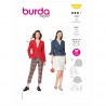 Burda Sewing Pattern 6100 Women's Blazer Jacket Formal Smart Work Wear Coat