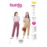 Burda Sewing Pattern 6101 Women's Chino Trousers Smart Work Wear