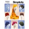 Simplicity Sewing Pattern S9300 Misses' Beautiful Turbans, Headwraps & Hats