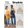 Simplicity Sewing Pattern S9302 Unisex Adult Bbq Style Aprons